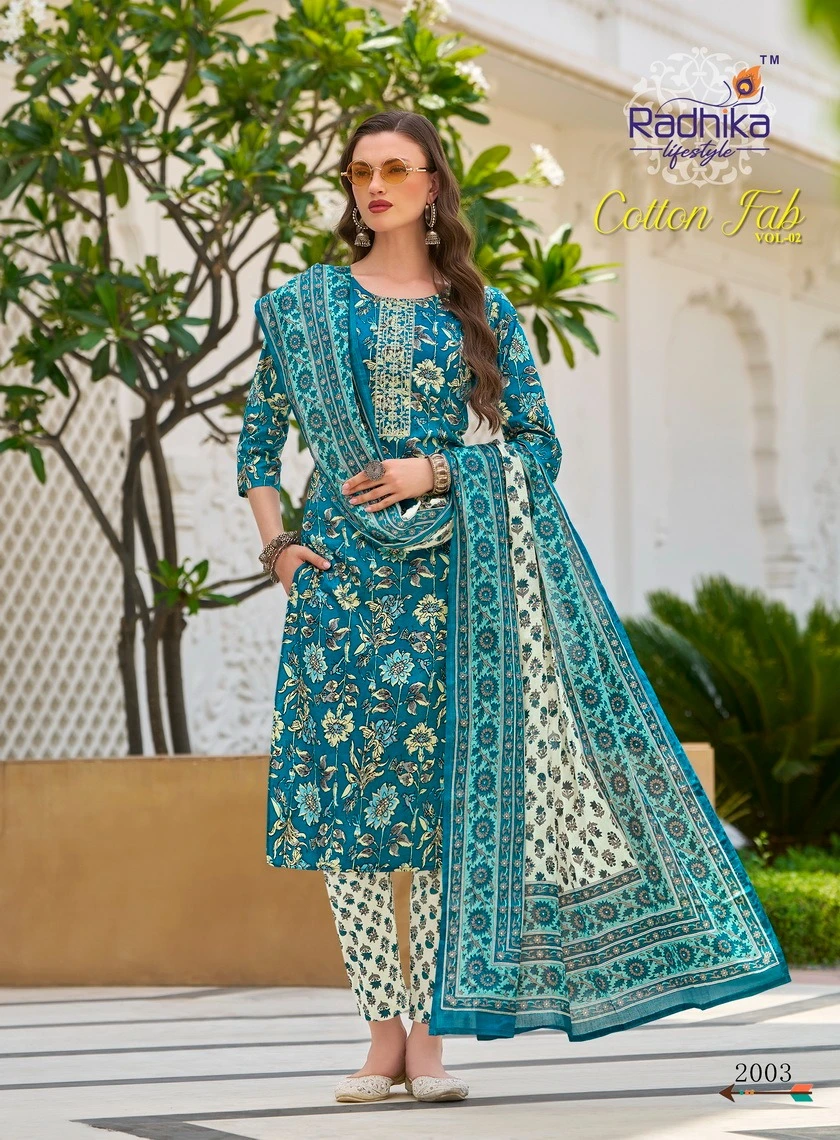 Radhika Lifestyle Cotton Fab Vol 2 Pure Heavy Cotton Print Wholesale Readymade Salwar Suit Catalog — Wholesale Salwar Suits, MPA wholesale from Surat - Gallery Image 7